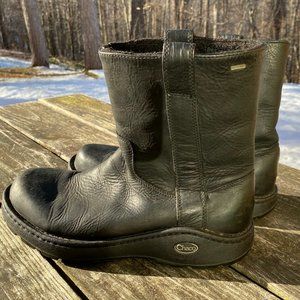 MENS Chaco Credence Black Leather/Wool Waterproof Boots - Size 10